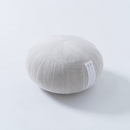 Japanese zafu meditation cushion ZAF RITUAL, White Gray — supportive meditation pillow