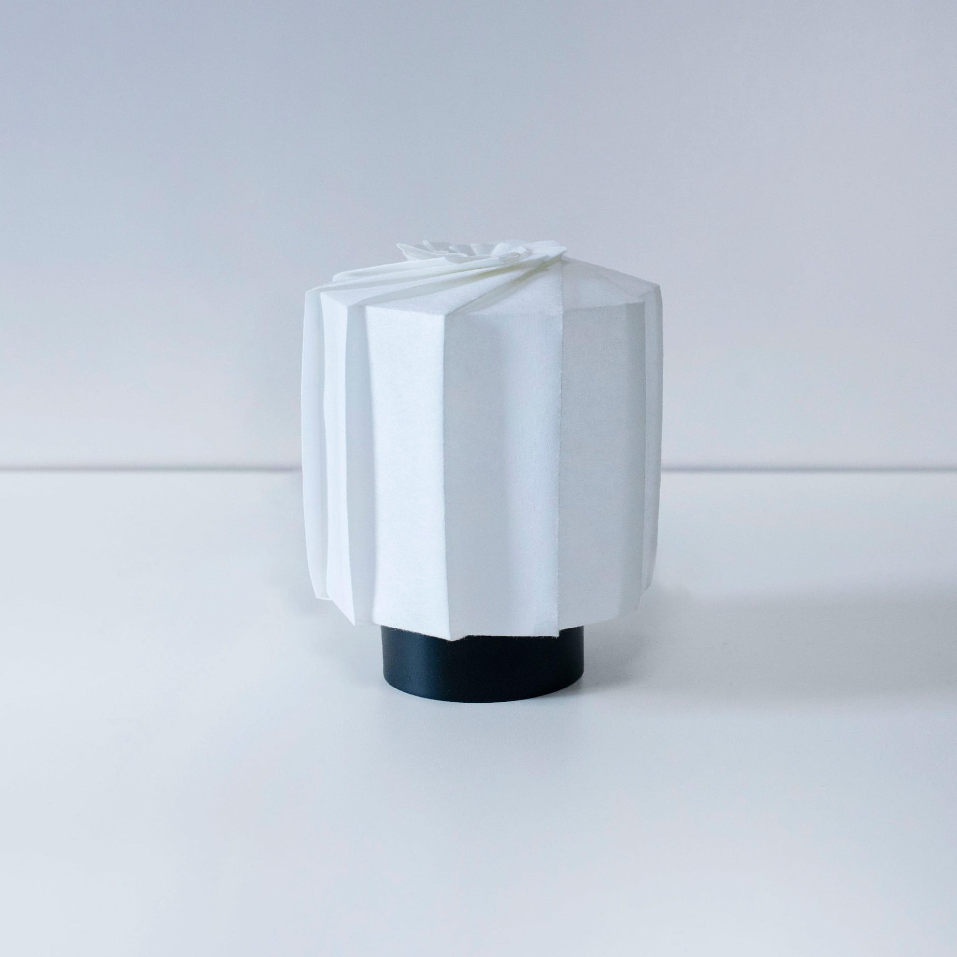 Unique Japanese frameless lamp, crafted with origami techniques