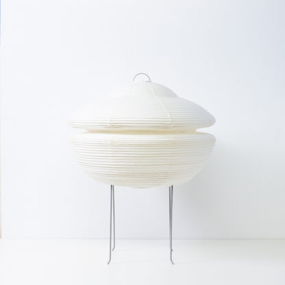 Modern Japanese paper floor lamp GEMINI 01 by Hayashi Kogei, unique washi Japanese floor lamp