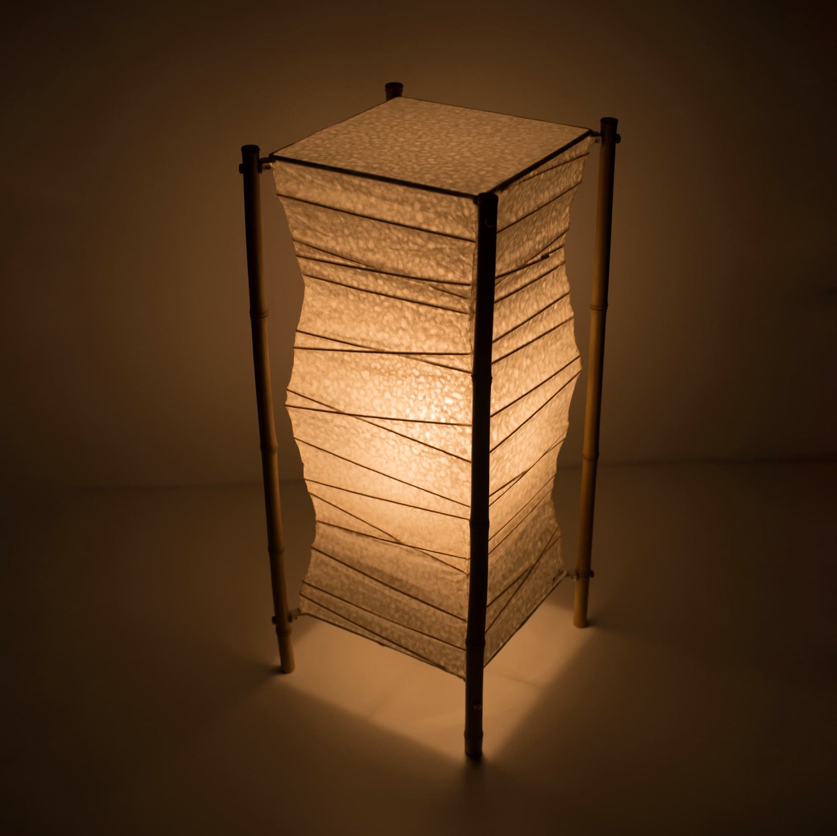 Japanese Paper Floor Lamp “NIPPON” 02 for wabi sabi interior — free download