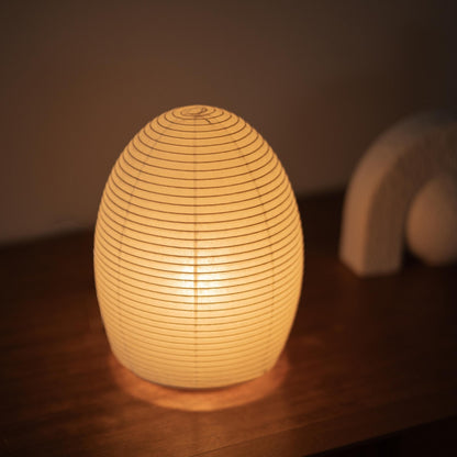 Japanese Paper Floor Lamp Paper Moon 01 – Minimal Washi Lamp for Japandi style Interior