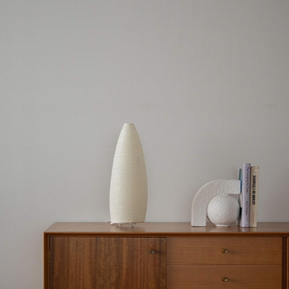 Japanese Paper Floor Lamp Paper Moon 03 – Vertical Washi Lamp for Japandi Living Room