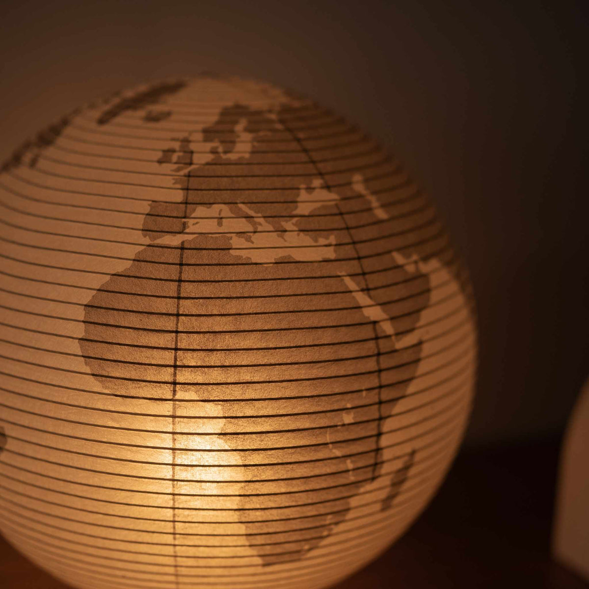 Japanese Paper Lamp Paper Moon 05G – Artistic Washi Lamp for Serene Japandi style Interior