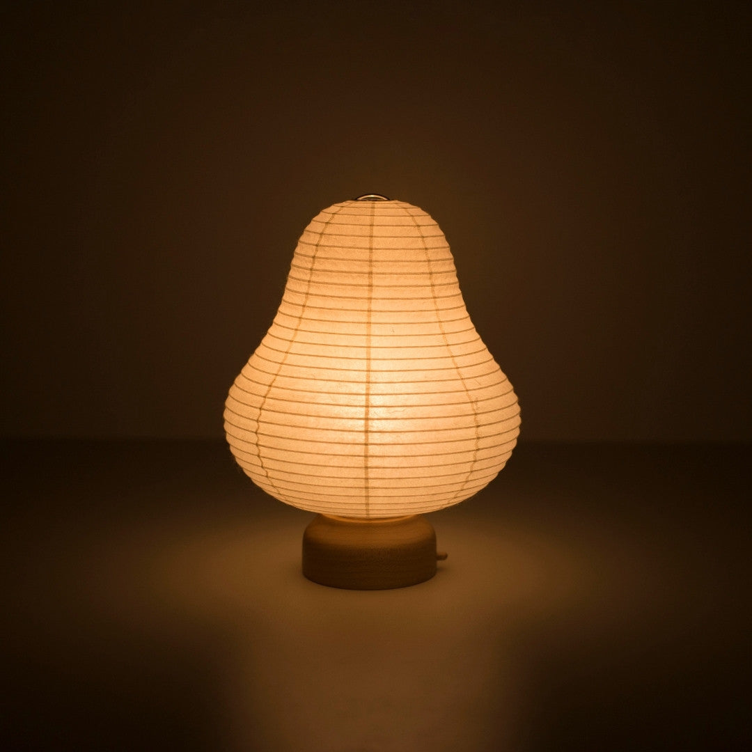 Japanese Paper Table Lamp "Mountain" – Unique Bedside Lamp