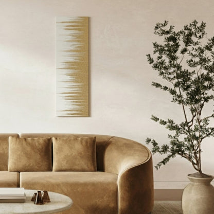 Japanese wall art Kushibiki white large on wall – serene wabi sabi Japanese wall decor