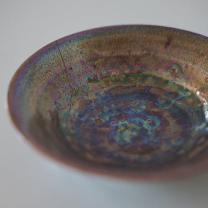 Top view close-up of Kintsugi Bowl "Supernova", showcasing the unique "Supernova" pattern