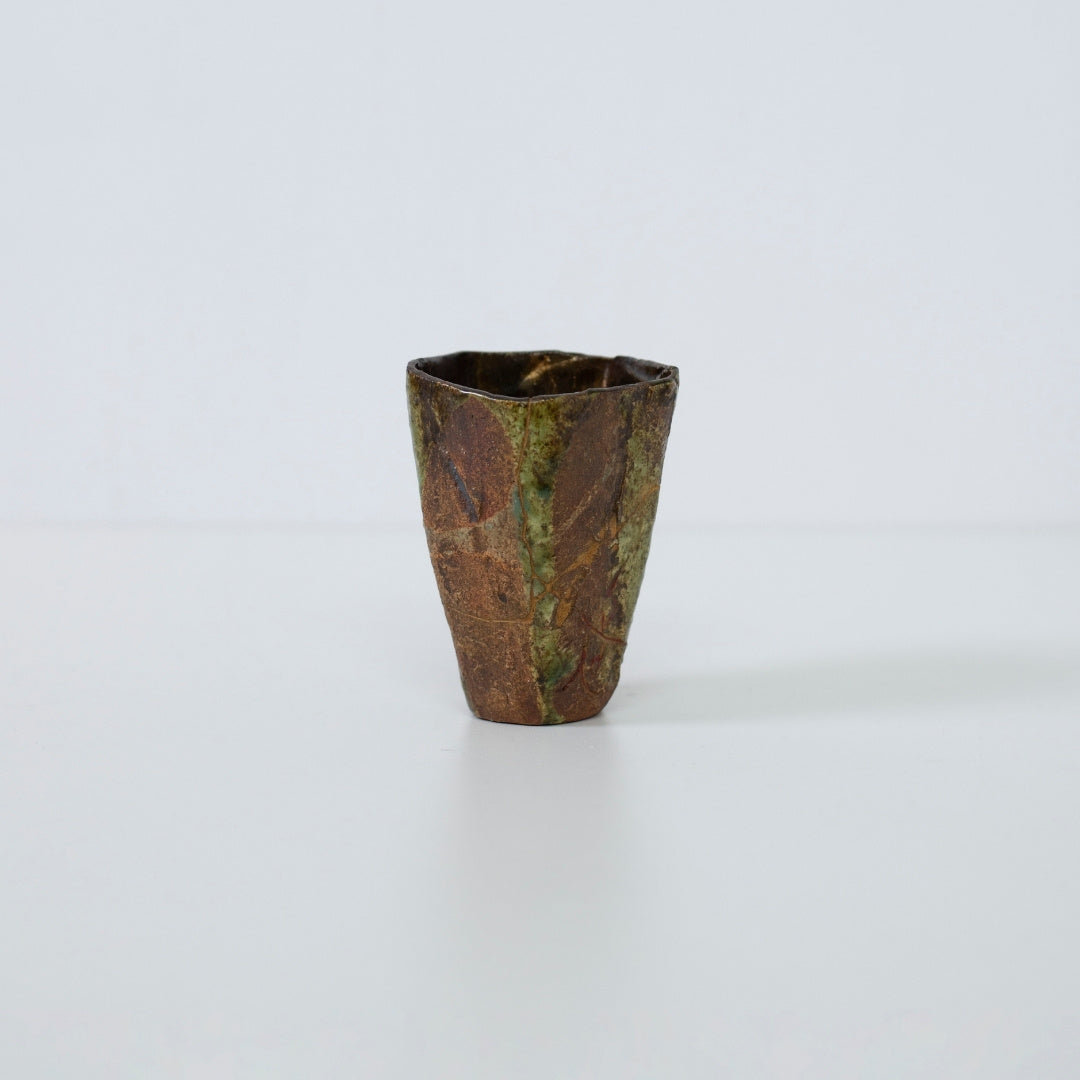 Pentagon Kintsugi Cup "Oribe" Deep Green 03