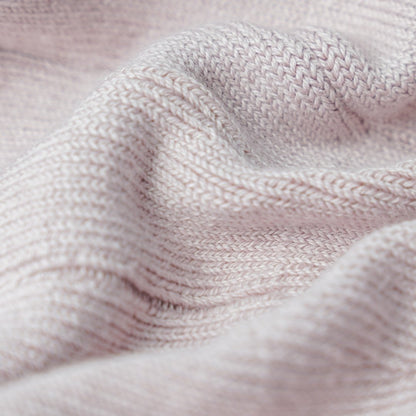 Close-up textile of Japanese zafu meditation pillow ZAF MASTER, Smoky Rose knit