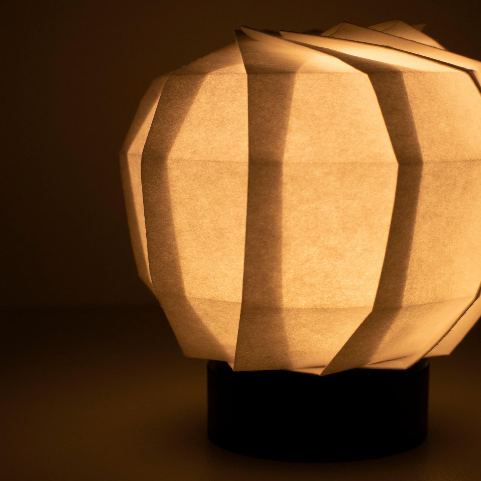 Detail of Unique Japanese frameless table lamp
