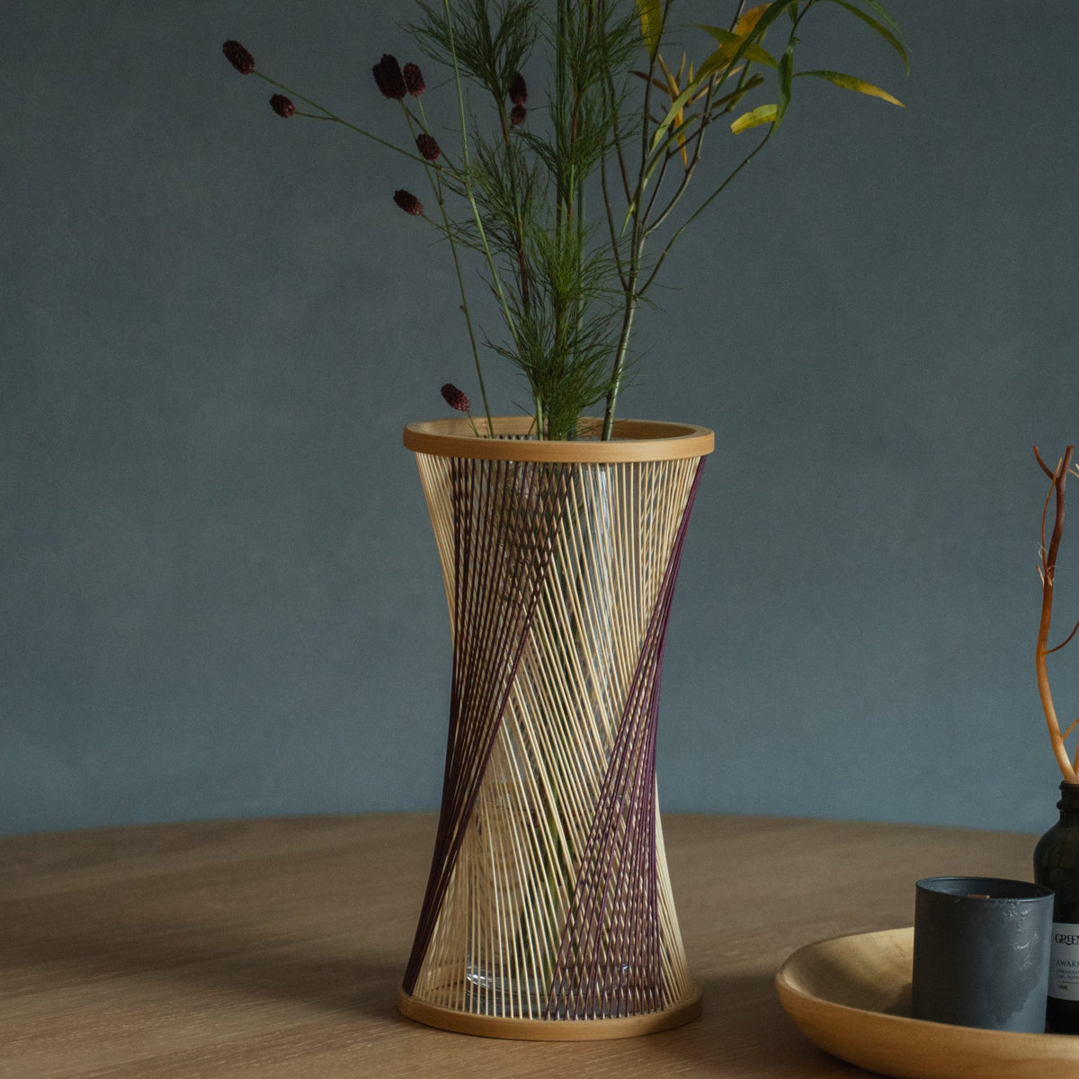 Japanese Bamboo Ikebana Vase