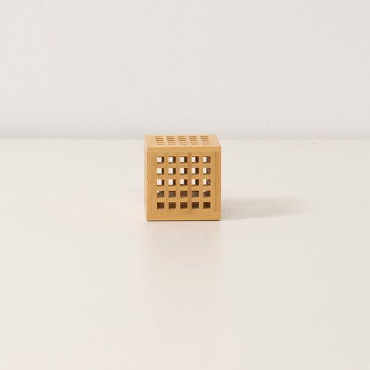Japanese Wood Mini Lamp Hotaru Natural Aomori Hiba - Cordless Accent Lamp