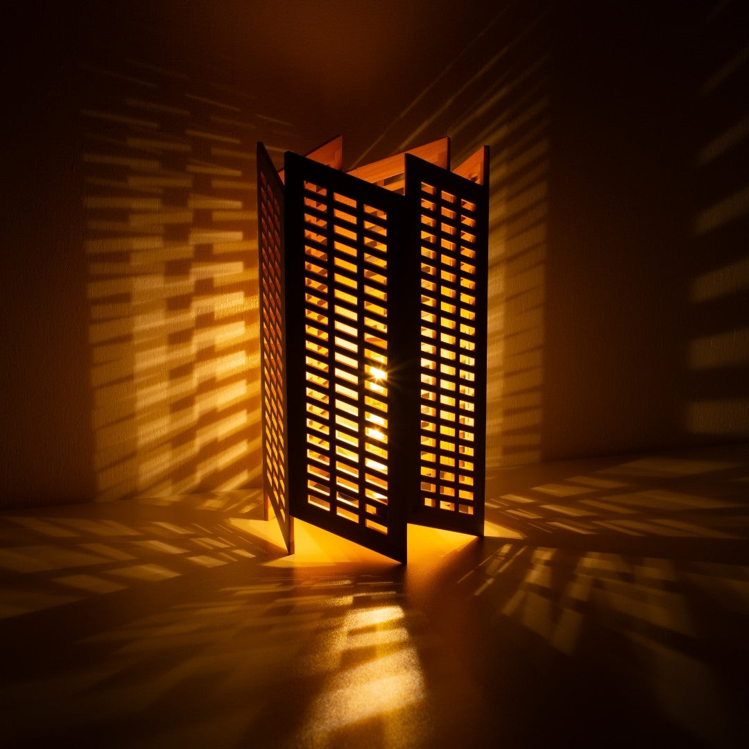 "Lampe de table japonaise en bois Towaru, naturelle, Aomori Hiba - Lampe d'ambiance pour chambre à coucher et décoration zen"