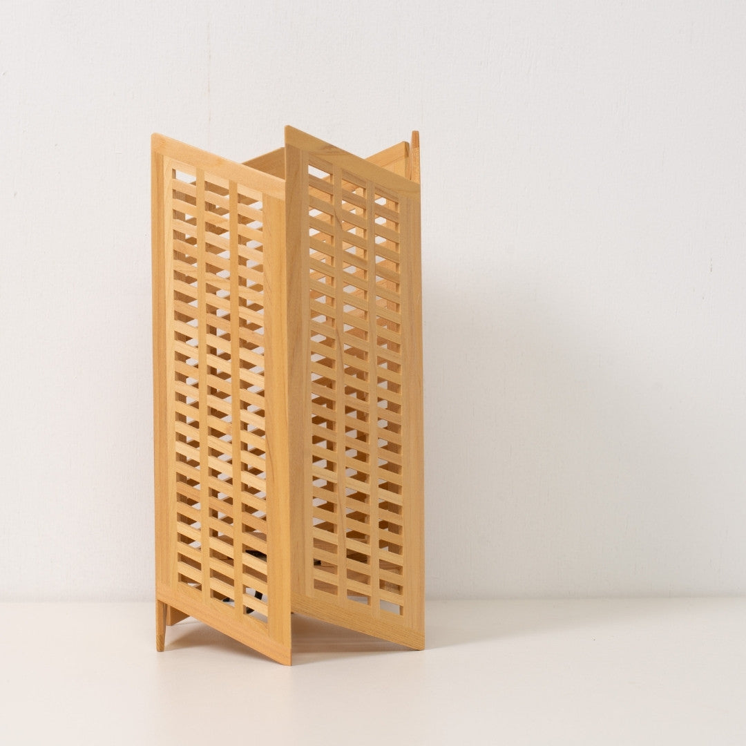 "Lampe de table japonaise en bois Towaru, naturel, Aomori Hiba - Lampe d'appoint style Japandi"