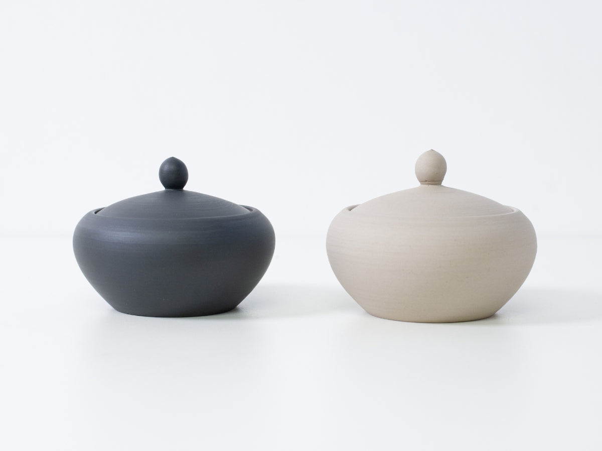 Two color types of Japanese Incense Burner "Monk's Bowl" for zen room and Japanese decor